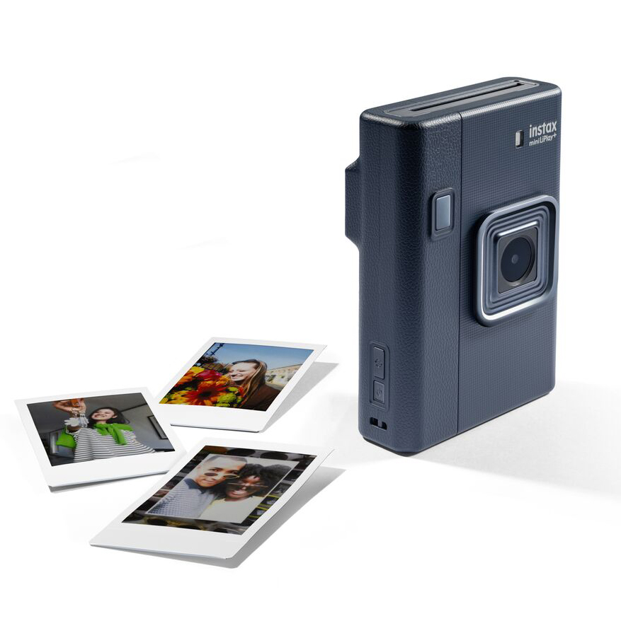 large-(SNS & Web ready) instax mini LiPlay+ - Promotional images - 11 - Midnight Blue Switch Buttons With Prints_1311_Stack-2RT- (1-1)